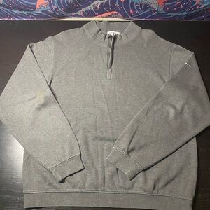 Cutter & Buck Men's Charcoal Zip-Up Sweater